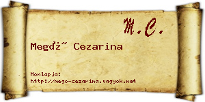 Megó Cezarina névjegykártya